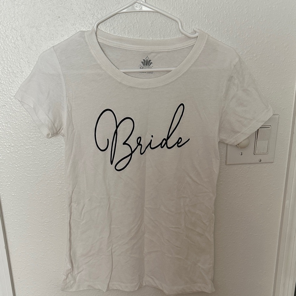 Elegant White 'Bride' Graphic Tee